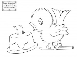 chick and cake