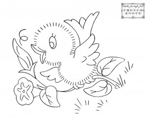chick and flower