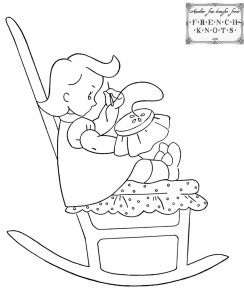 girl sewing