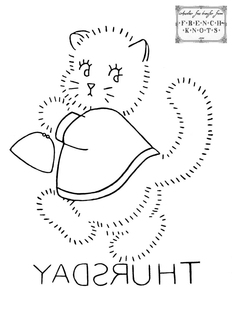 Furry Kittens DOW Embroidery Transfer Patterns