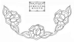 roses embroidery pattern