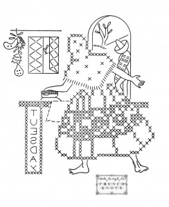 AB_mex_tuesday vintage Mexican Embroidery transfer pattern