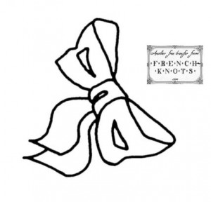 bow embroidery
