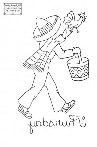 mex-thursday mexican embroidery transfer