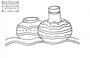 pottery pottery embroidery transfer