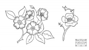 floral embroidery