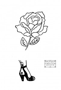 rose embroidery transfer pattern