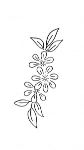 floral embroidery transfer