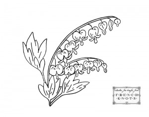 flowers embroidery transfer pattern