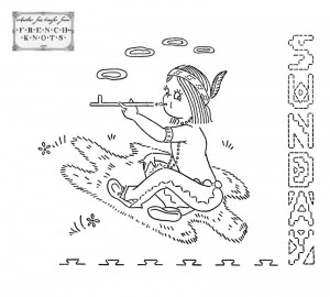 native american indian embroidery