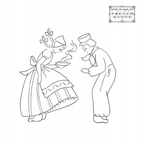 dutch embroidery transfer pattern