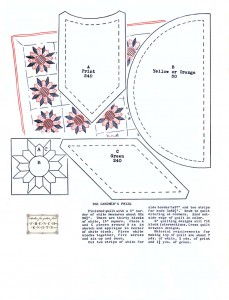 gardener's prize vintage quilting pattern