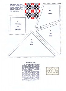 nine patch star quilting pattern
