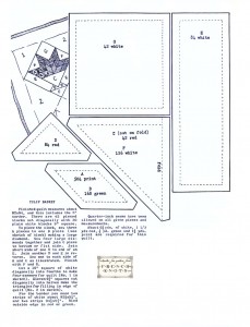vintage tulip basket quilting pattern