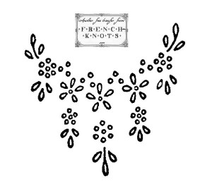 daisy embroidery transfer