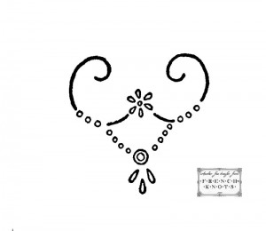 french knot embroidery transfer pattern