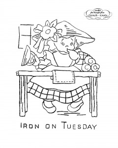 little girl tuesday transfer pattern