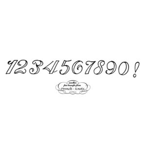 numbers embroidery transfer pattern