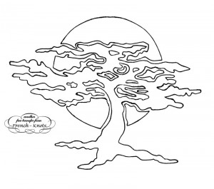 tree applique pattern