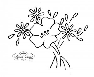pretty flower transfer