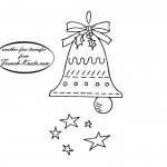 Christmas Greetings Wreath, Bell and Noel Embroidery Transfer Patterns