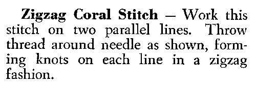 zig zag coral stitch