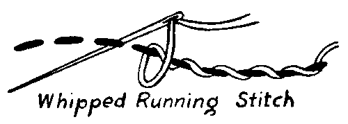 whipped running stitch